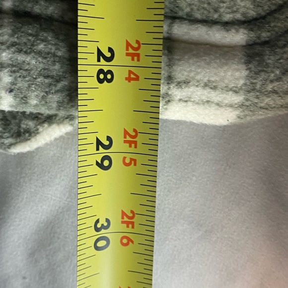 Cuddl Duds Fleecewear Bonded Sherpa Button-Front Shacket Green Olivemoss Plaid L - Picture 7 of 7